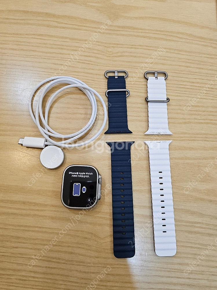 애플워치울트라2 셀룰러49mm 화이트오션밴드판매합니다--0