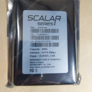 엔터프라이즈급 ssd 노바칩스 SCALAR 960 GB 미사용