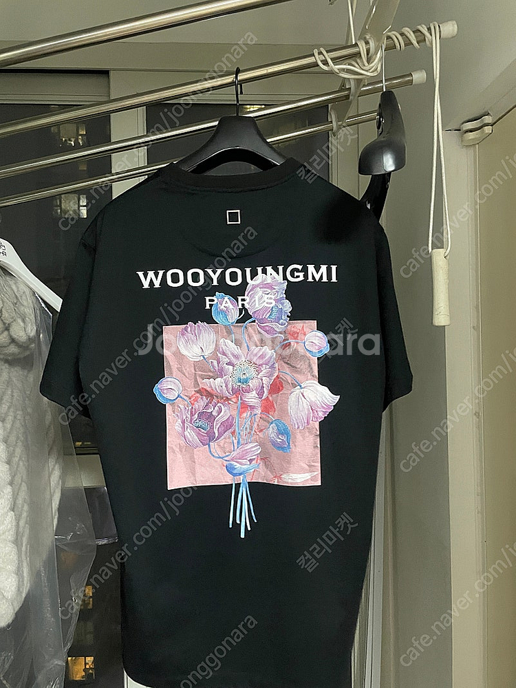 (48)우영미 24fw 플라워 반팔티--0