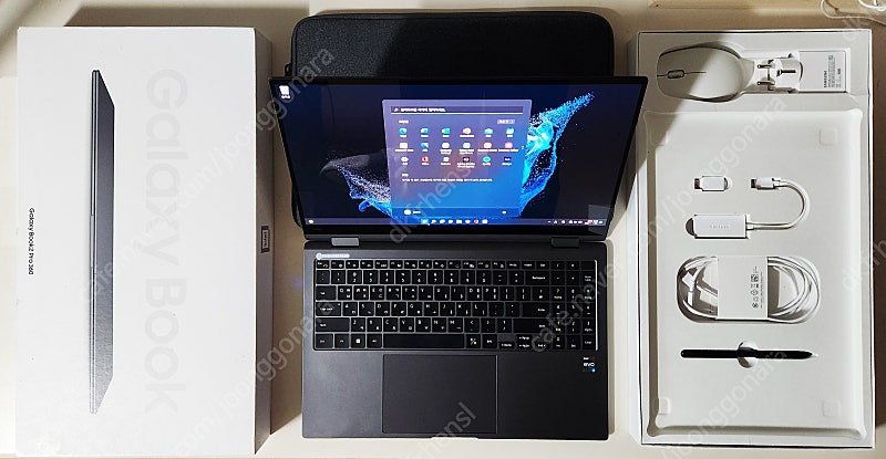 삼성노트북 갤럭시북2 프로 360 노트북 거의 새상품 nt950qed 노트북 및 프린터기