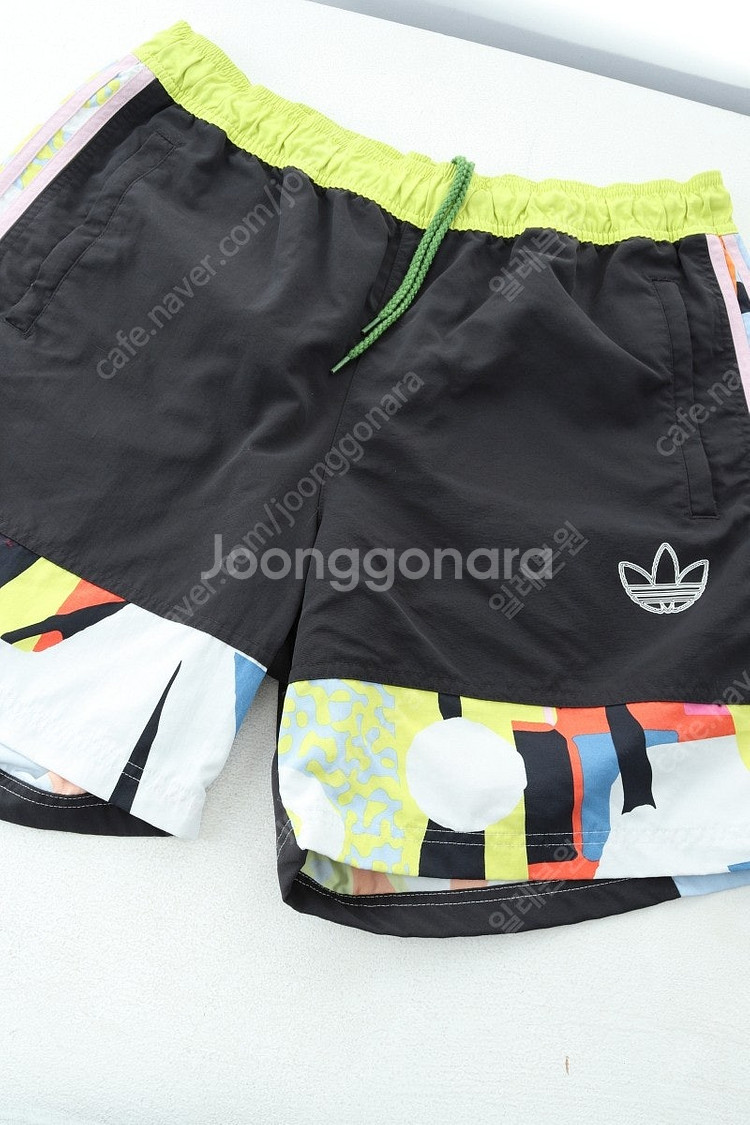 (XL) 아디다스 반바지 팬츠 컬러믹스 밴딩 불꽃 한정...--0