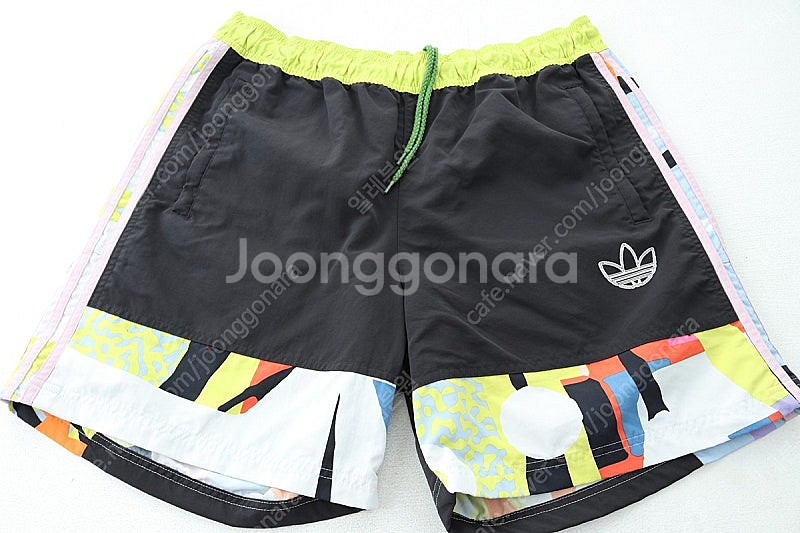 (XL) 아디다스 반바지 팬츠 컬러믹스 밴딩 불꽃 한정...--1
