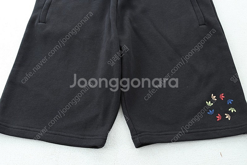 W(S) 아디다스 반바지 팬츠 블랙 밴딩 올드스쿨 한정...--3