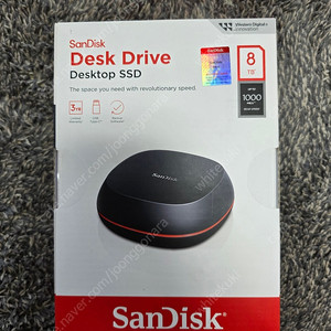 샌디스크 Sandisk 데스크 드라이브 외장SSD 8TB 국내정품 판매합니다.