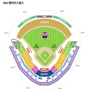 2024.07.17(수) 18:30 [2024 신한 SOL Bank KBO 리그]KIA 타이거즈 vs 삼성 라이온즈 3루 4인 타이거즈가족석