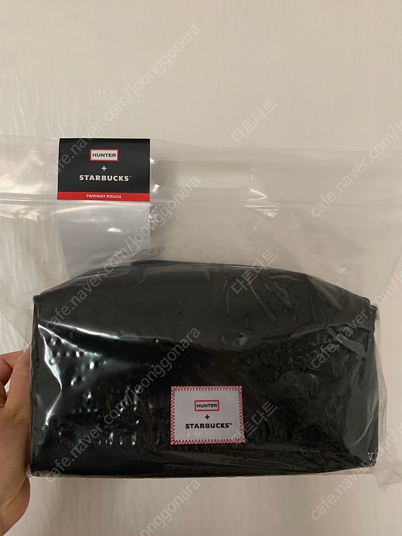스타벅스 헌터 투웨이 파우치 블랙 미개봉 새상품 판매 혹은 우산 교환