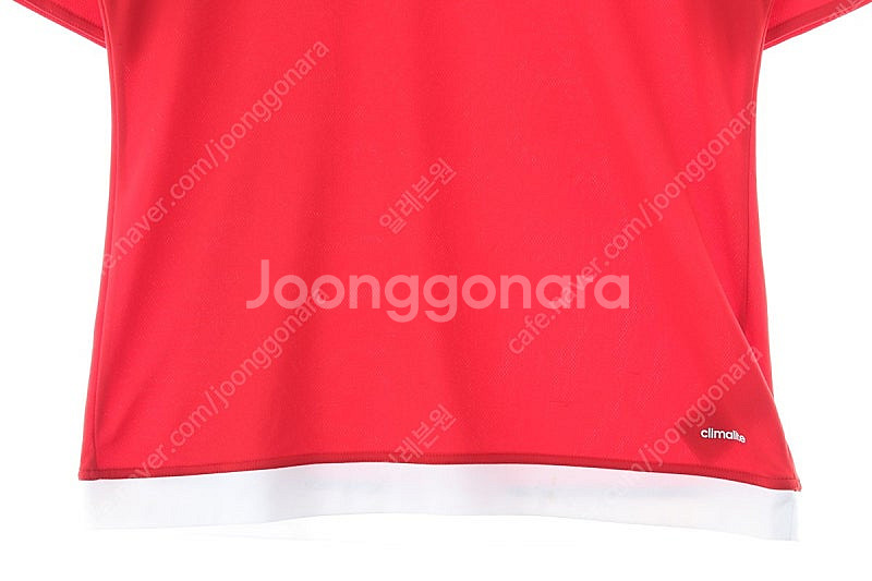 (XL) 아디다스 반팔 티셔츠 레드 기능성 삼색선 한정...--3