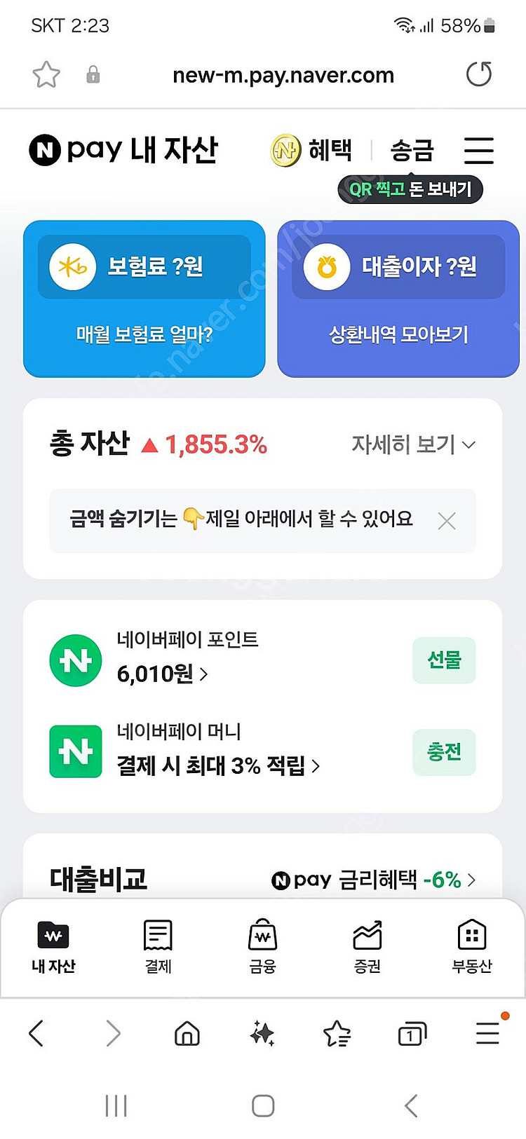 네이버페이 6000--0