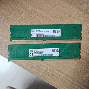 하이닉스 DDR5 -5600MHz A다이 8기가 2개 팝니다 언락