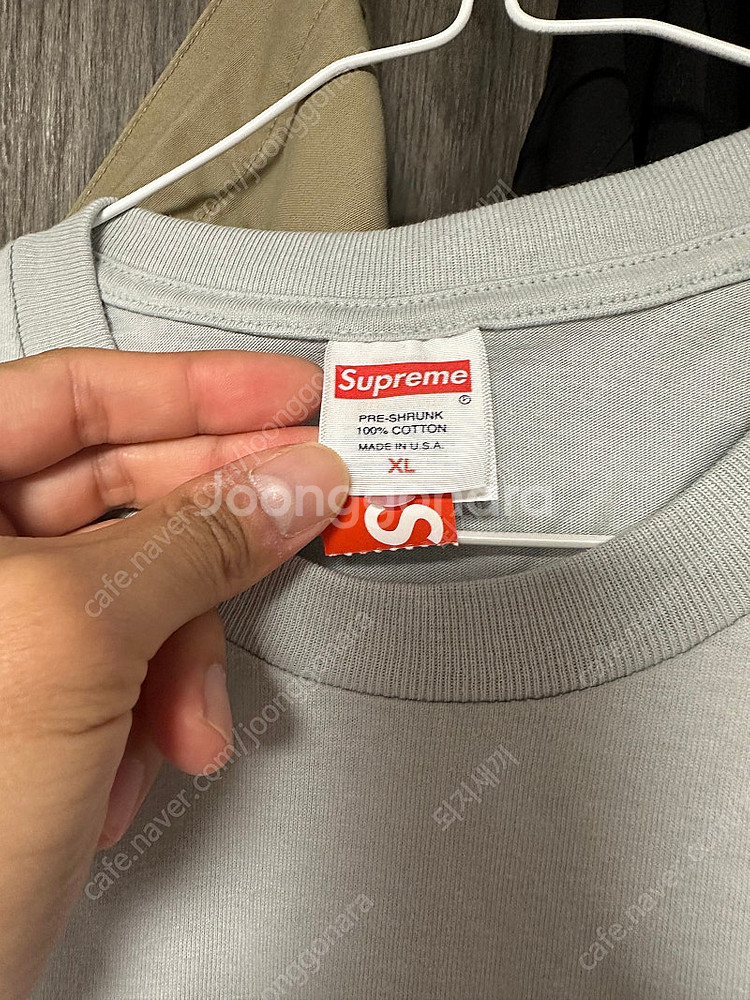 슈프림 반팔티 24ss xl 새상품--2