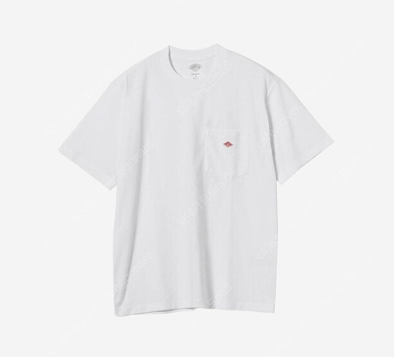 [XL] 단톤 포켓 반팔 티셔츠 화이트