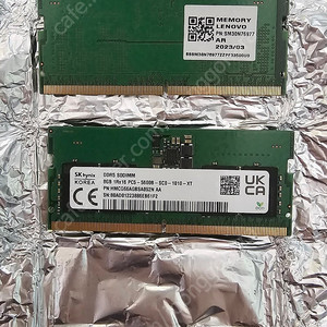 노트북용 DDR5 SODIMM 5600 8G×2=16G 메모리 팝니다