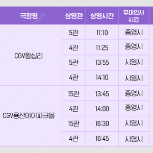 7/13 박은빈 팬 콘서트 무대인사 용산 B열 통로 2연석