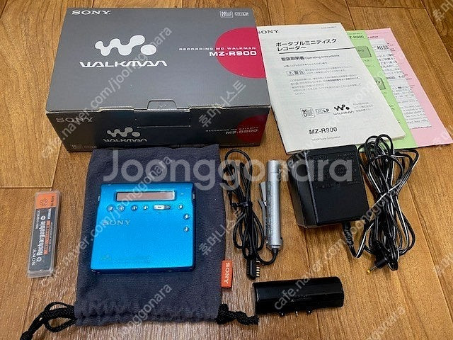 소장용 소니MD플레이어(MZ-R900) 블루칼라 판매합...--1