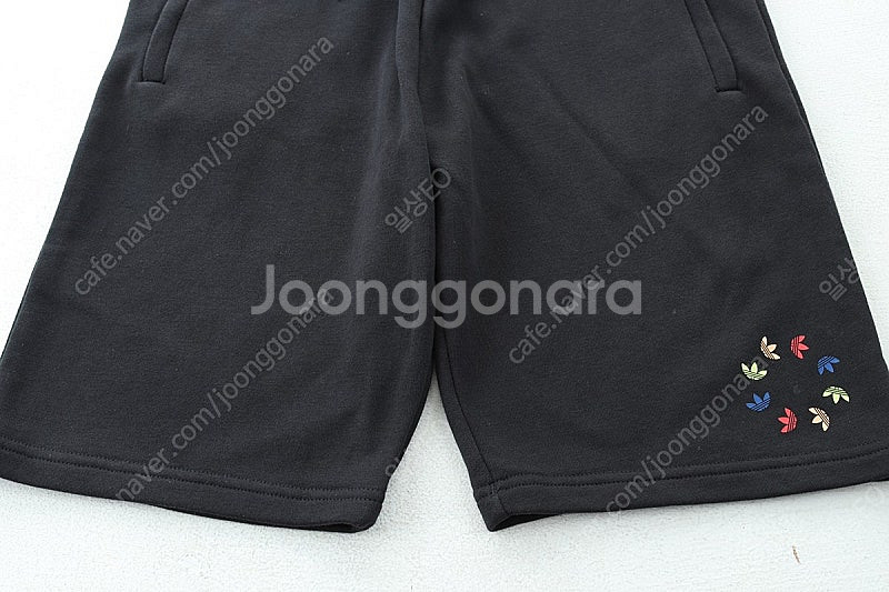 W(S) 아디다스 반바지 팬츠 블랙 밴딩 올드스쿨 한정...--3