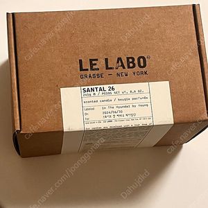 르라보 캔들 lelabo santal 26 245g 미개봉 +쇼핑백 팝니다