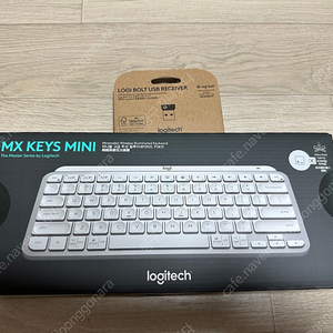 [로지텍] mx keys mini 페일그레이 + 로지볼트 판매합니다.(미개봉)