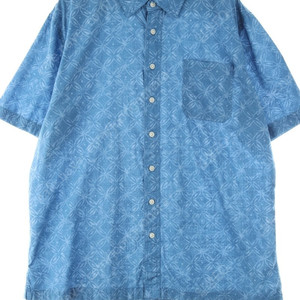 (XL) 브랜드빈티지 반팔셔츠 남방 하와이안 블루 올드스쿨