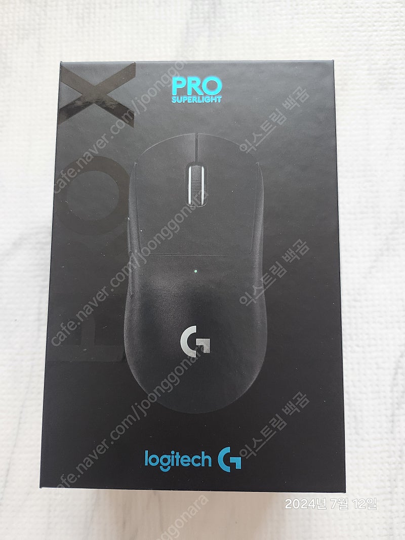 로지텍 logitech G PRO SUPERLIGHT 지슈라1 블랙 (새상품)