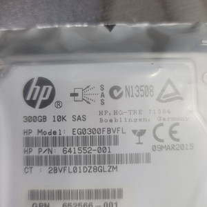 HP 300기가바이트 10K SAS 2.5인치 6G DP 하드 디스크 드라이브 EG0300F