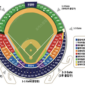 <최저가> 잠실 두산 삼성 야구 7월 14일 3루 블루석 2/3/4연석 삼성라이언즈