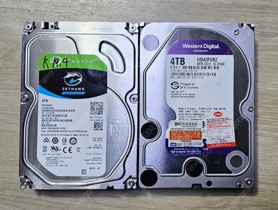 시게이트 4TB HDD(스카이호크) / WD 4TB HDD