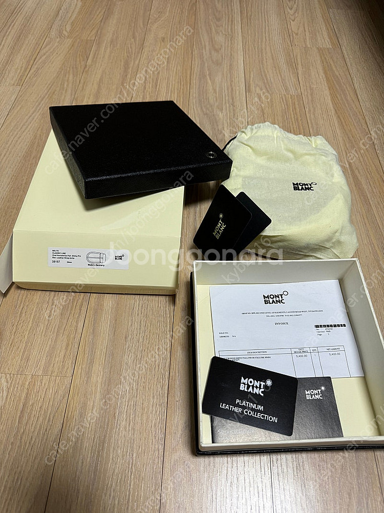 [새제품]몽블랑 양면 벨트38157 판매 하정우벨트--0
