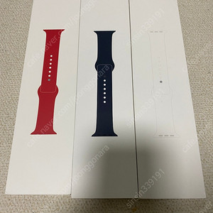 애플워치 정품 45mm 미개봉 미드나이트 레드 화이트 스포츠밴드