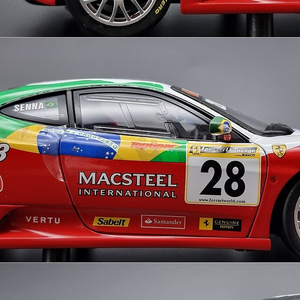 핫휠 1/18 Ferrari F430 Challenge #28 (Driver Bruno Senna) 하자품