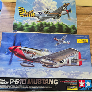 1/32 P-51D 머스텡 하세가와 타미야 세트 고전 프라모델 고전프라