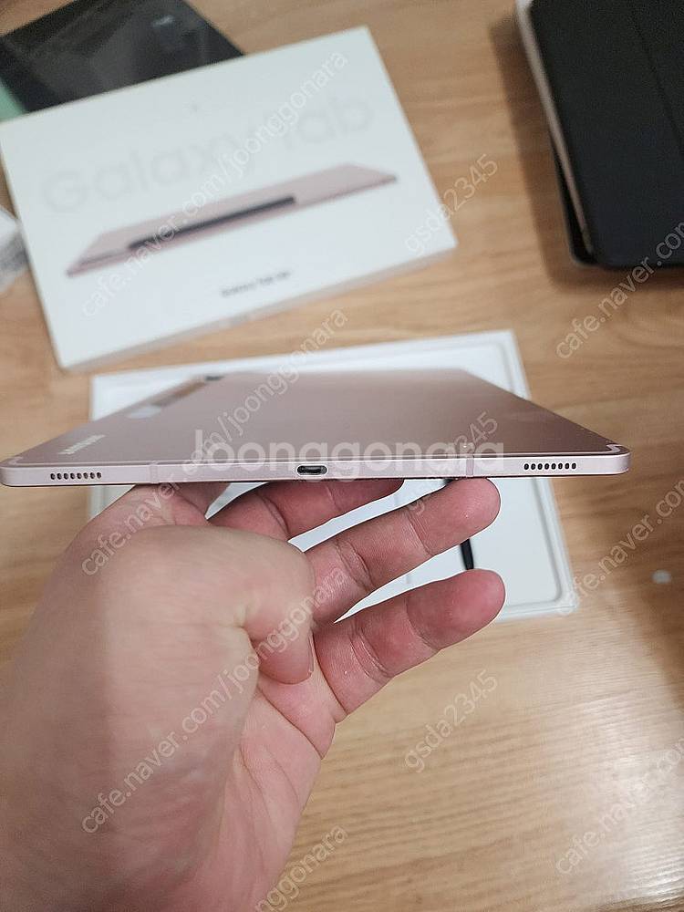 갤럭시탭 s8플러스 256기가 와이파이 핑크골드 ss급...--4