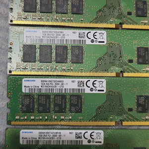 데스크탑용 삼성 DDR4 2666 16G 양면 2개 / 데스크탑용 삼성 DDR4 2400(19200) 16G 양면 2개 (서울)