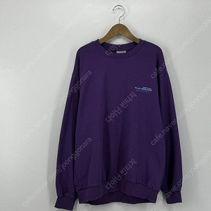 스파오 프린팅 맨투맨 티셔츠 (L size / PURPLE)