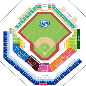 7월 19일 금요일 원정응원석(1루) 티켓 3루쪽 내야지정석, 블루존, 3루측 뒤편 sky 상단,하단석 교환 하실분
