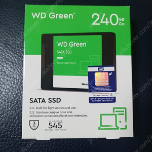 웨스턴디지털 SSD 256GB 미개봉 새제품