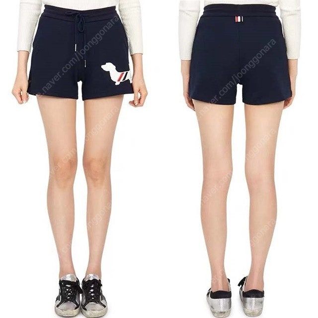 톰브라운 강아지 여성 쇼츠 밴딩 반바지 3칼라 이미지
