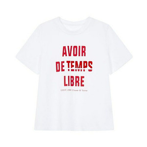 [새상품]보브(VOV) 레터링 숏슬리브 티셔츠 2023년 신상품 새상품 추가가격인하