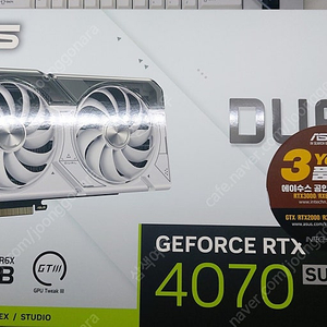 ASUS DUAL 지포스 RTX 4070 SUPER O12G 12GB WHITE 판매