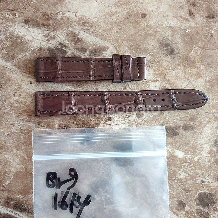 저먼 여자 시계밴드 수제 악어가죽 시계줄 16MM (예...--1