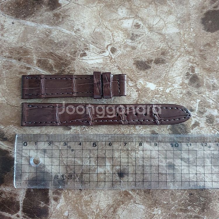 저먼 여자 시계밴드 수제 악어가죽 시계줄 16MM (예...--2