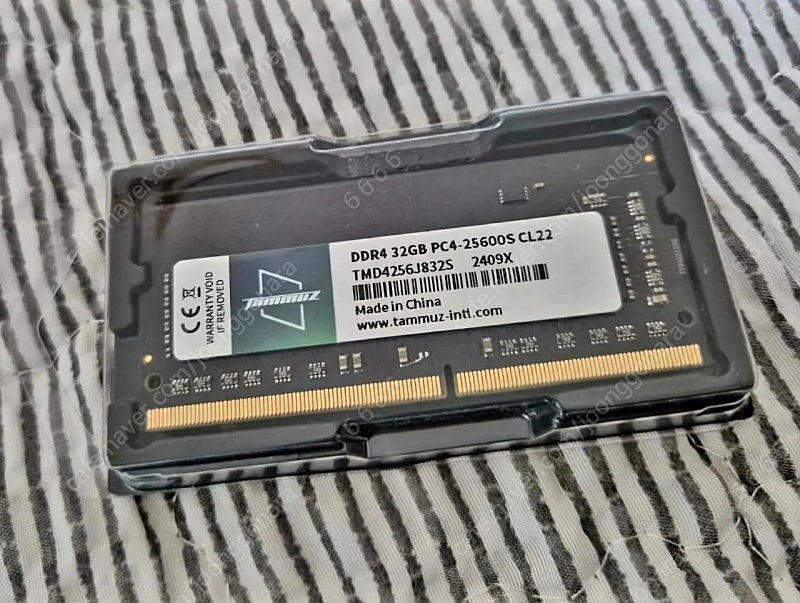 타무즈 노트북 램 32gb (DDR4-3200) 새제품 양산