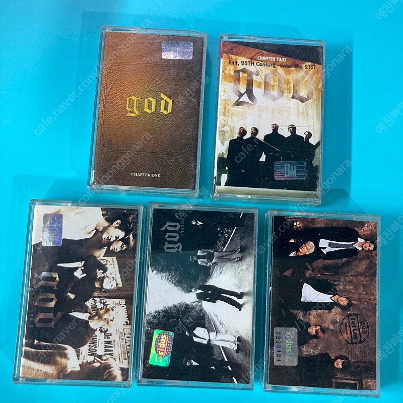 [중고음반/TAPE] 지오디 god 1,2,3,4,5집 카세트테이프 세트