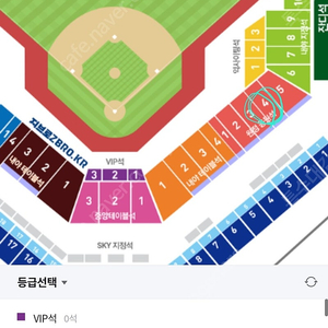 7월20일 삼성롯데 원정응원석 통로4연석