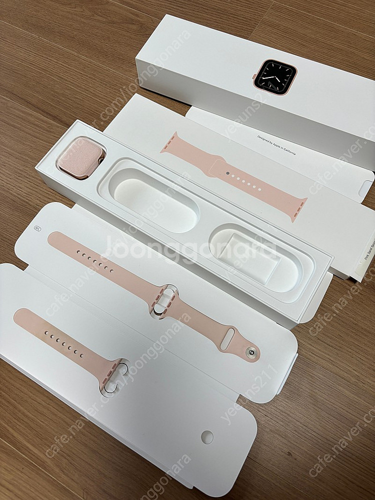 애플워치5 40mm 로즈골드+충전기+케이스+스트랩 풀세...--1