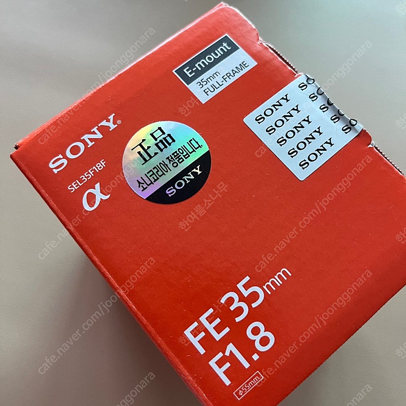 소니 sony FE 35mm 1.8 판매합니다.