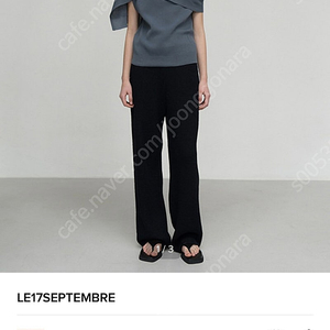 le17septembre le917 COTTON BLEND KNIT TOP 블루