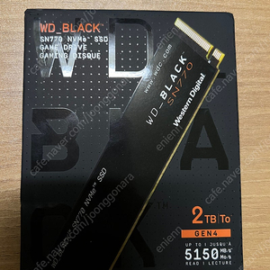 WD BLACK SN770 2TB 미개봉