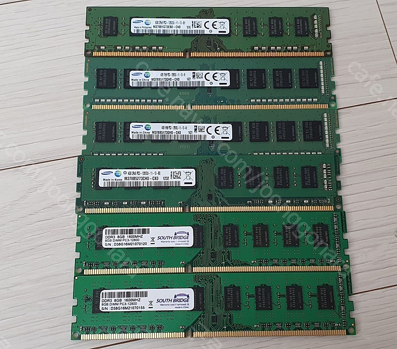 DDR3 RAM 4G 3개, 8G 3개 팝니다.