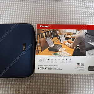 캐논 휴대용 잉크젯 프린터 TR150 + 배터리 LK-72+캐논정품 휴대용 파우치 가방 판매합니다
