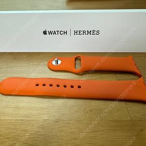애플워치 에르메스 정품 실리콘 스트랩 오랑쥬 (42-49mm용) 판매